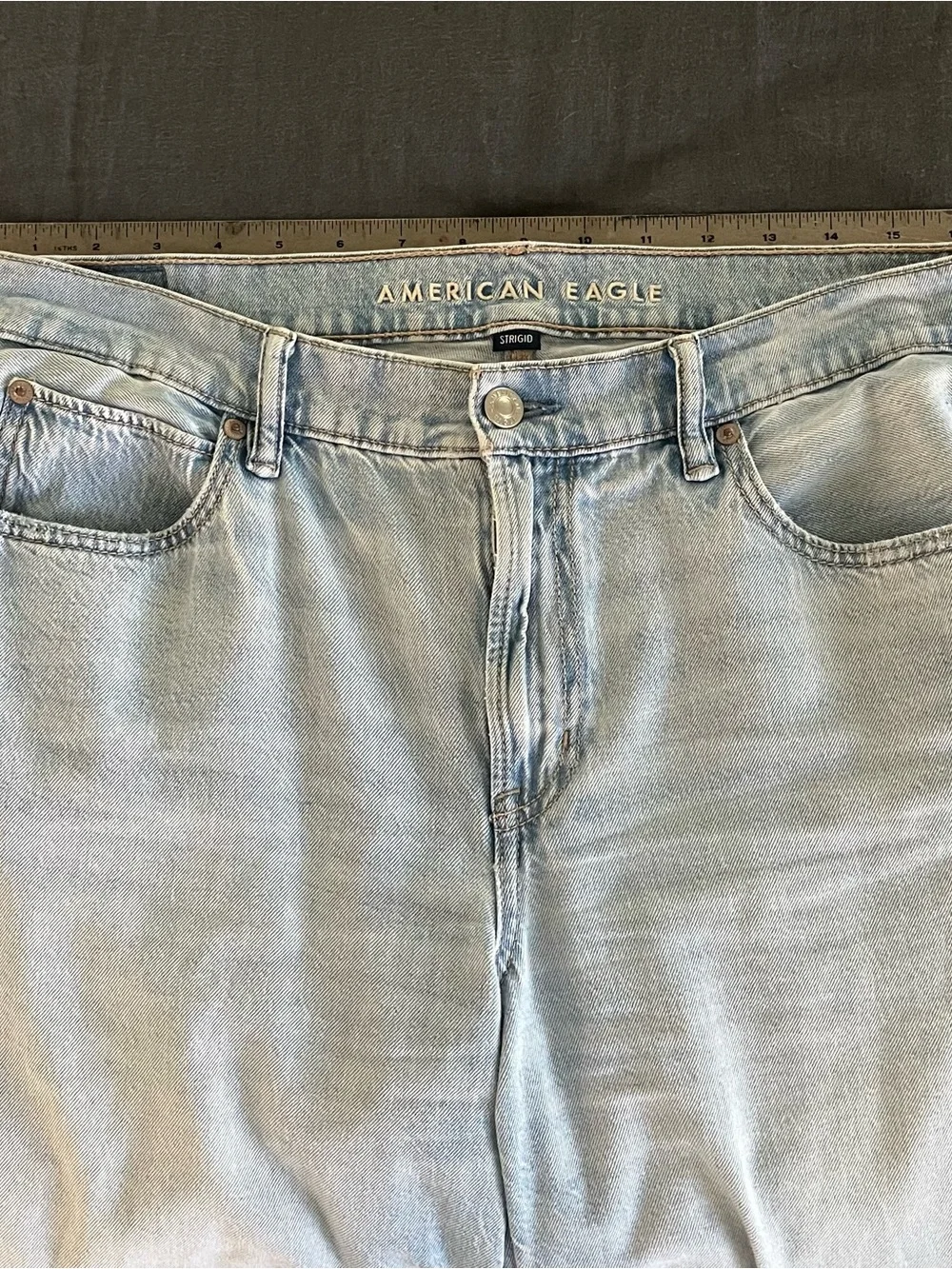 American Eagle Outfitters Light Blue Ultra Wide-Leg Jeans 8 Short
